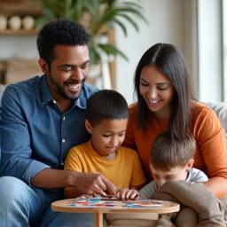 Happy Dallas family smiling in their sparkling clean home, enjoying the comfort and fresh environment.